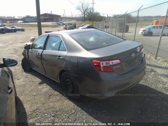 4T4BF1FK4CR170155 - 2012 TOYOTA CAMRY SE/LE/XLE GRAY photo 3