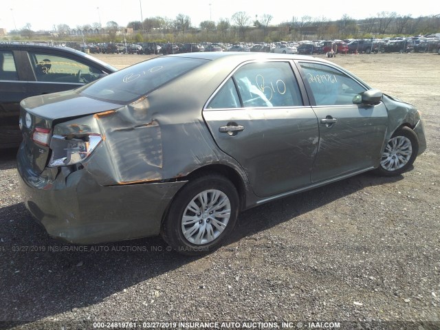 4T4BF1FK4CR170155 - 2012 TOYOTA CAMRY SE/LE/XLE GRAY photo 4