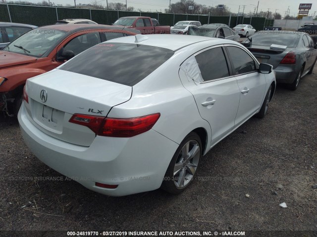 19VDE1F54DE022360 - 2013 ACURA ILX WHITE photo 4