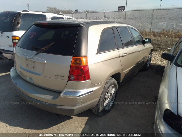 2C4GF68405R661533 - 2005 CHRYSLER PACIFICA TOURING GOLD photo 4