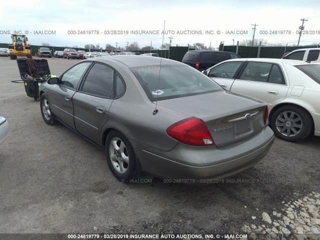 1FAFP55U21A196412 - 2001 FORD TAURUS SES GRAY photo 3