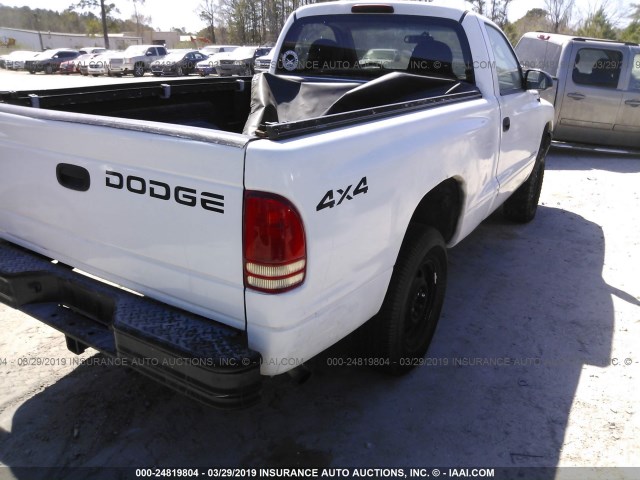 1B7GG26X5WS622651 - 1998 DODGE DAKOTA WHITE photo 6