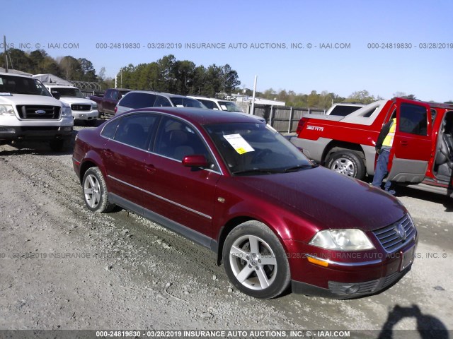 WVWRH63B04P141888 - 2004 VOLKSWAGEN PASSAT GLX BURGUNDY photo 1