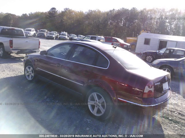WVWRH63B04P141888 - 2004 VOLKSWAGEN PASSAT GLX 勃艮第红 照片 3