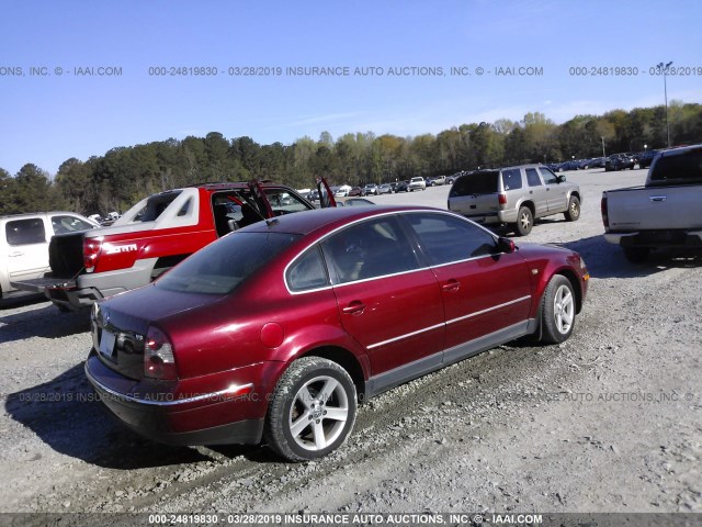 WVWRH63B04P141888 - 2004 VOLKSWAGEN PASSAT GLX 勃艮第红 照片 4