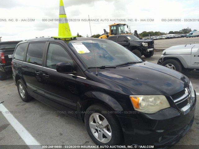 2D4RN5DG8BR689147 - 2011 DODGE GRAND CARAVAN CREW BLUE photo 1