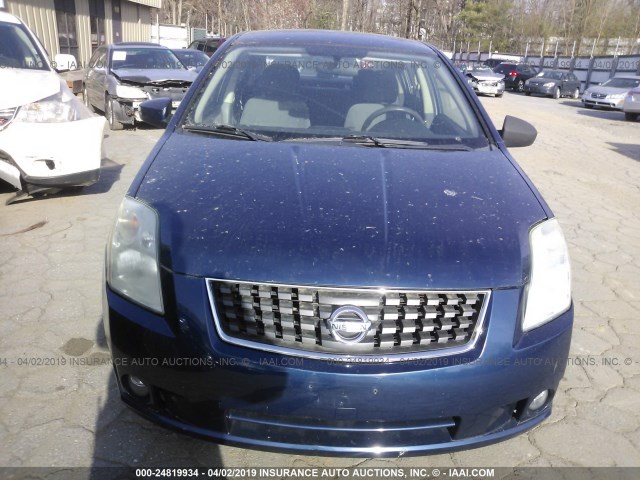 3N1AB61EX8L699277 - 2008 NISSAN SENTRA 2.0/2.0S/2.0SL BLUE photo 6