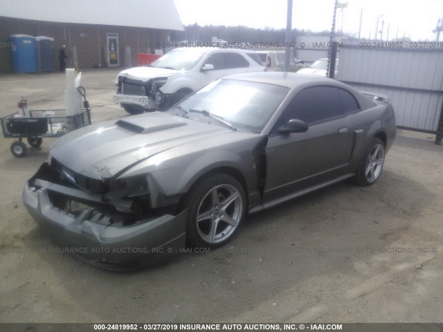 1FAFP42XX1F181961 - 2001 FORD MUSTANG GT GRAY photo 2