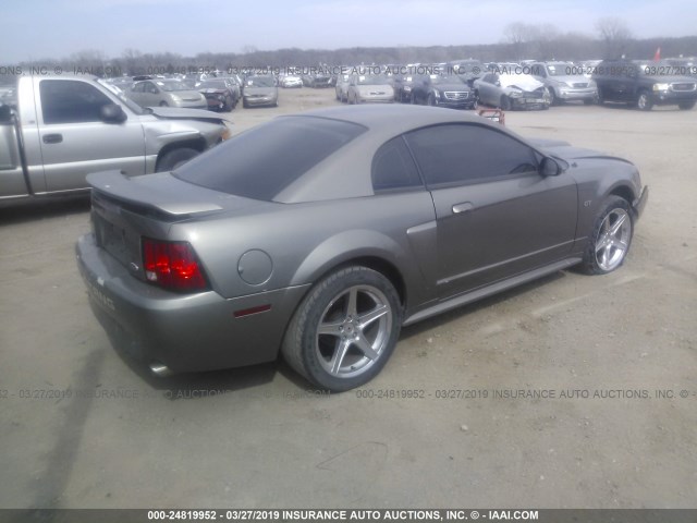 1FAFP42XX1F181961 - 2001 FORD MUSTANG GT GRAY photo 4