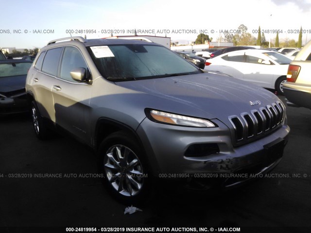 1C4PJMDS8FW692643 - 2015 JEEP CHEROKEE LIMITED SILVER photo 1