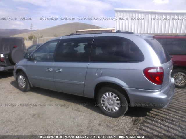 2C4GP44R35R446389 - 2005 CHRYSLER TOWN & COUNTRY LX BLUE photo 3