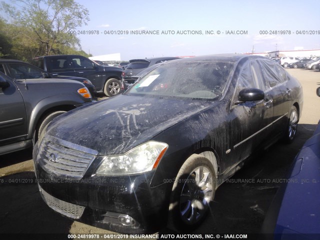 JNKBY01E88M500731 - 2008 INFINITI M45 SPORT BLACK photo 2