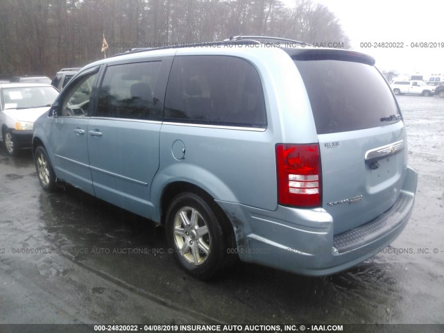 2A8HR54P38R107695 - 2008 CHRYSLER TOWN & COUNTRY TOURING BLUE photo 3