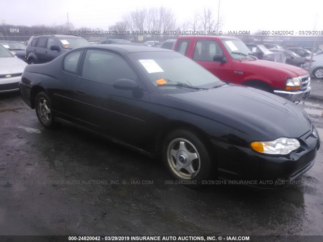 2G1WW12E839429431 - 2003 CHEVROLET MONTE CARLO LS შავი ფოტო 1