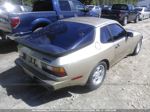 WP0AA0942FN472378 - 1985 PORSCHE 944 GOLD photo 4