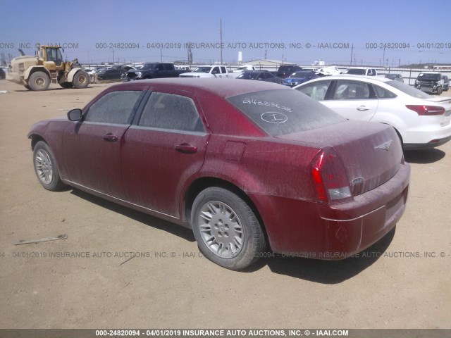 2C3KA43R27H648005 - 2007 CHRYSLER 300 RED photo 3