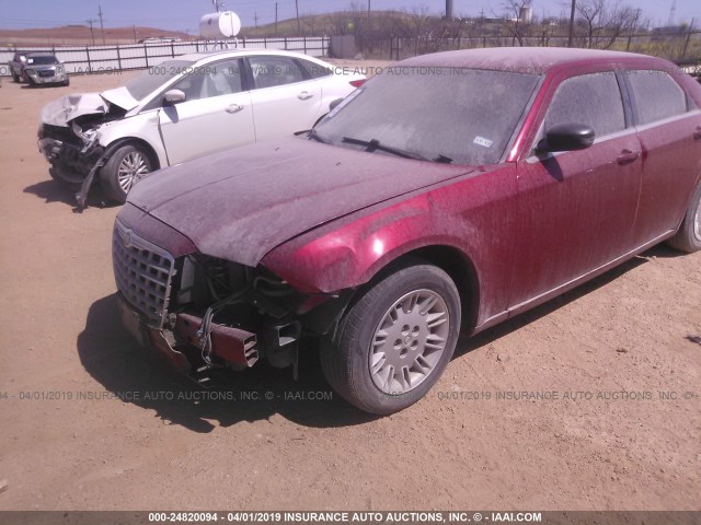 2C3KA43R27H648005 - 2007 CHRYSLER 300 RED photo 6