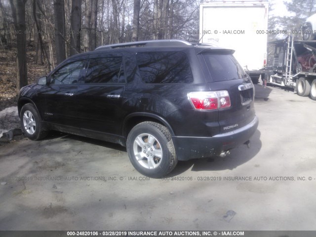 1GKEV13718J221865 - 2008 GMC ACADIA SLE BLACK photo 3