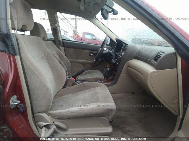 4S3BH675447613192 - 2004 SUBARU LEGACY OUTBACK AWP 红色 照片 5