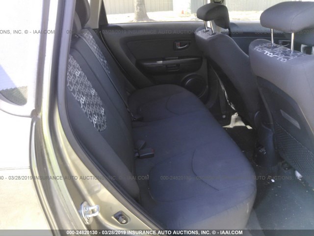 KNDJT2A25A7156910 - 2010 KIA SOUL +/!/SPORT GRAY photo 8