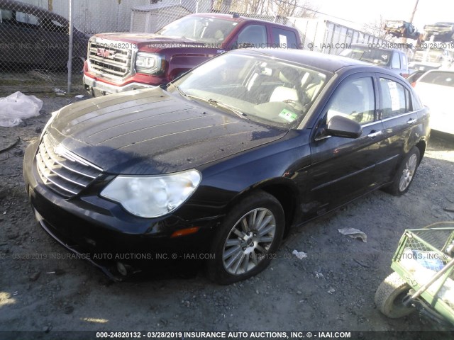 1C3LC66K37N693972 - 2007 CHRYSLER SEBRING LIMITED BLACK photo 2