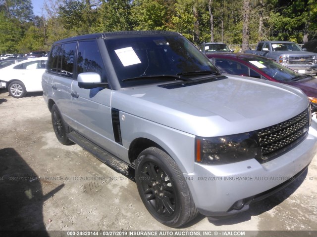 SALME1D45AA308002 - 2010 LAND ROVER RANGE ROVER HSE SILVER photo 1