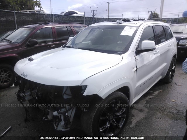 1C4RJFDJ3FC663726 - 2015 JEEP GRAND CHEROKEE SRT-8 WHITE photo 2