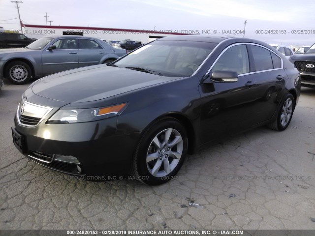 19UUA8F56DA015894 - 2013 ACURA TL TECH GRAY photo 2