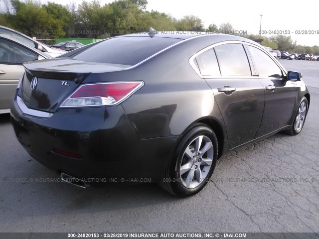 19UUA8F56DA015894 - 2013 ACURA TL TECH GRAY photo 4