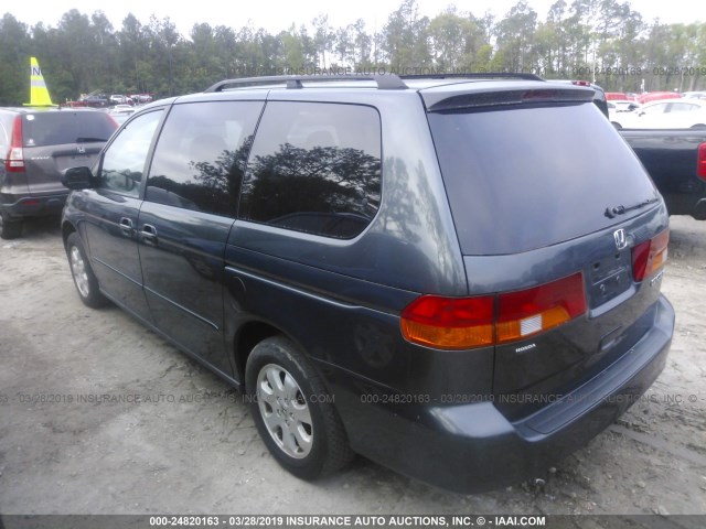 5FNRL18044B143582 - 2004 HONDA ODYSSEY EXL Dark Blue photo 3