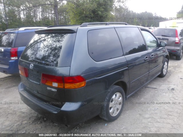 5FNRL18044B143582 - 2004 HONDA ODYSSEY EXL Dark Blue photo 4