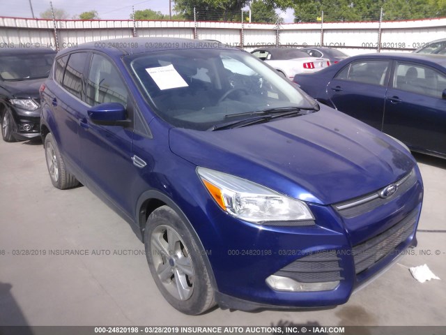 1FMCU0GX2EUC51750 - 2014 FORD ESCAPE SE BLUE photo 1