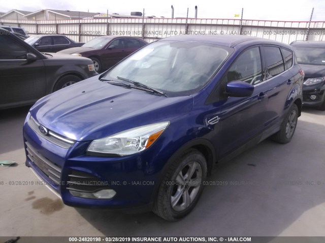 1FMCU0GX2EUC51750 - 2014 FORD ESCAPE SE BLUE photo 2