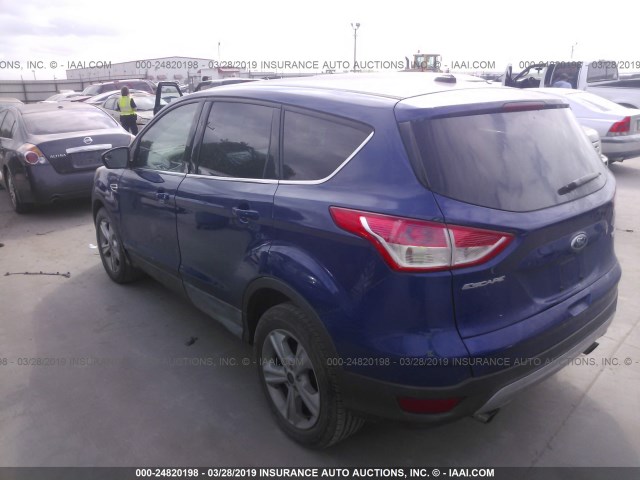 1FMCU0GX2EUC51750 - 2014 FORD ESCAPE SE BLUE photo 3