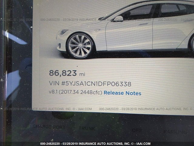 5YJSA1CN1DFP06338 - 2013 TESLA MODEL S WHITE photo 7