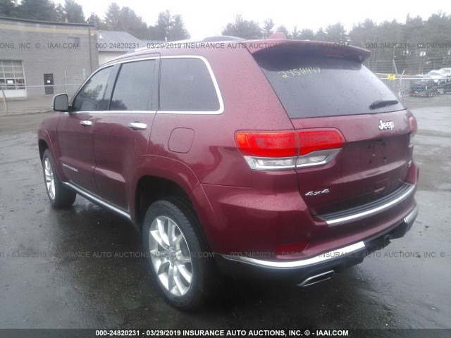 1C4RJFJGXFC797870 - 2015 JEEP GRAND CHEROKEE  RED photo 3