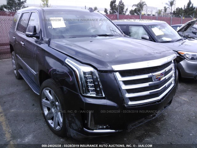 1GYS4CKJ4HR132538 - 2017 CADILLAC ESCALADE PREMIUM LUXURY GRAY photo 1