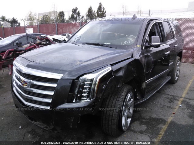 1GYS4CKJ4HR132538 - 2017 CADILLAC ESCALADE PREMIUM LUXURY GRAY photo 2