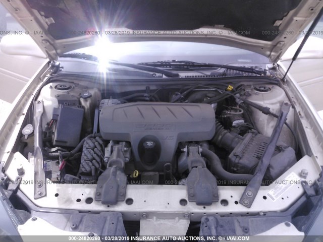 2G2WP552181150622 - 2008 PONTIAC GRAND PRIX GOLD photo 10