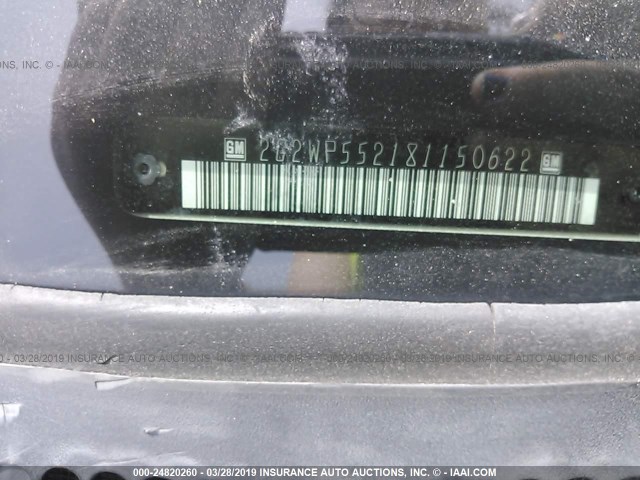 2G2WP552181150622 - 2008 PONTIAC GRAND PRIX GOLD photo 9