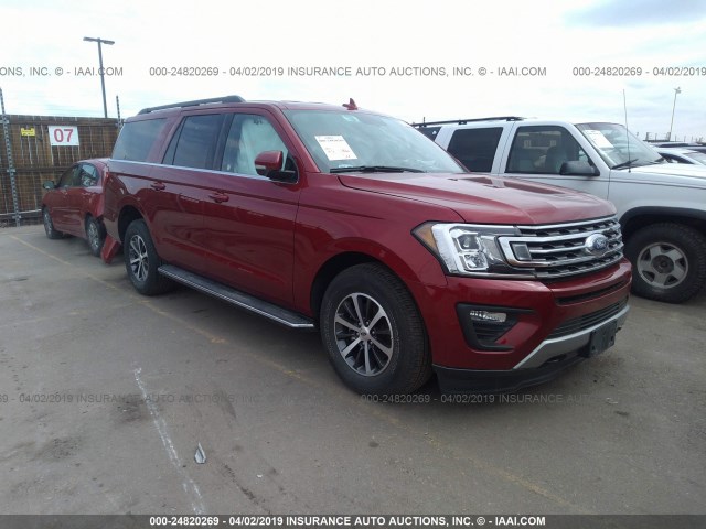 1FMJK1JT1JEA26362 - 2018 FORD EXPEDITION MAX XLT RED photo 1