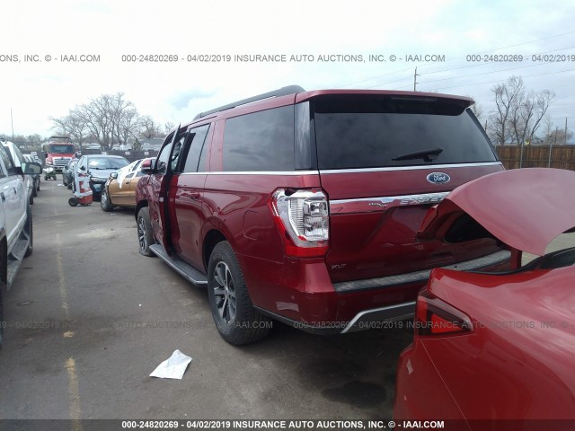 1FMJK1JT1JEA26362 - 2018 FORD EXPEDITION MAX XLT RED photo 3