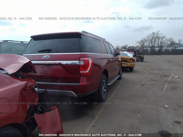 1FMJK1JT1JEA26362 - 2018 FORD EXPEDITION MAX XLT RED photo 4