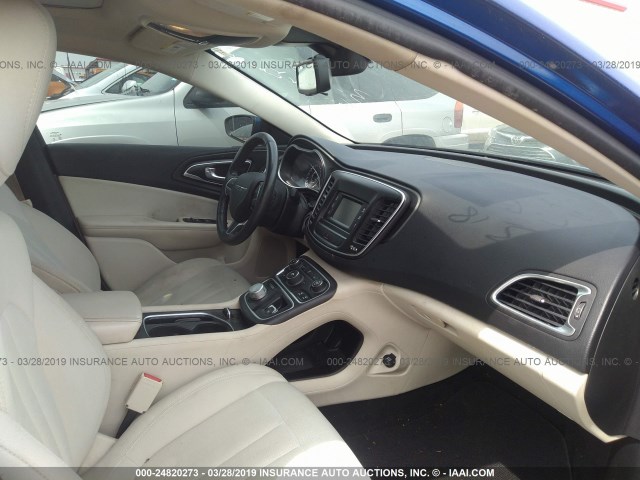 1C3CCCABXFN674419 - 2015 CHRYSLER 200 LIMITED BLUE photo 5