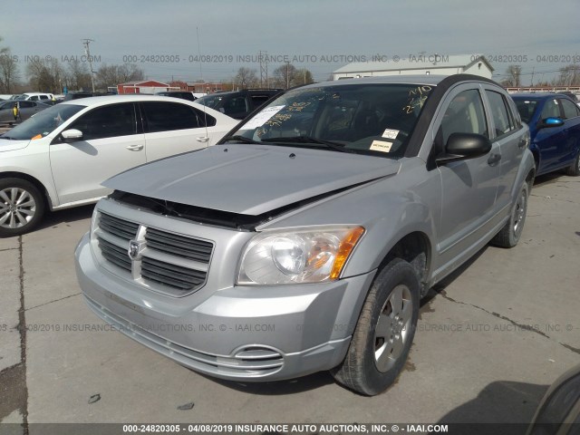 1B3HB28B28D717522 - 2008 DODGE CALIBER GRAY photo 2