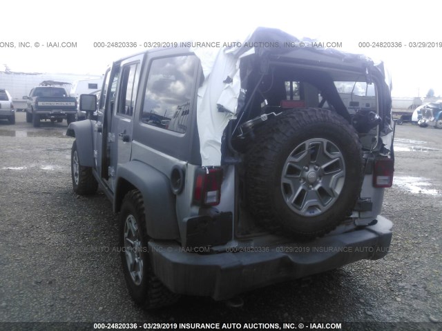 1C4BJWDG9HL738115 - 2017 JEEP WRANGLER UNLIMITE SPORT SILVER photo 3