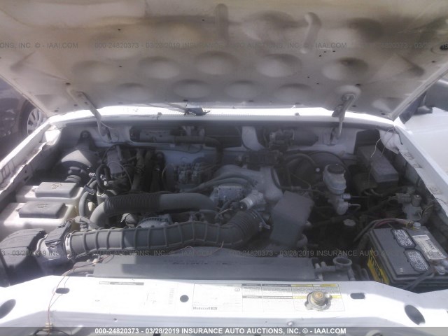 4F4YR12V5YTM29305 - 2000 MAZDA B3000 WHITE photo 10