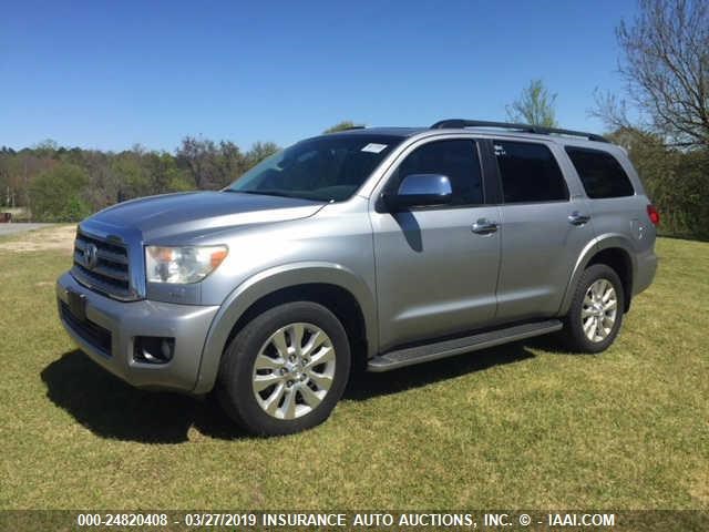 5TDYY5G13AS023102 - 2010 TOYOTA SEQUOIA SILVER photo 2