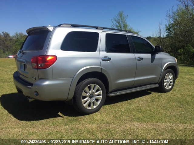 5TDYY5G13AS023102 - 2010 TOYOTA SEQUOIA SILVER photo 4