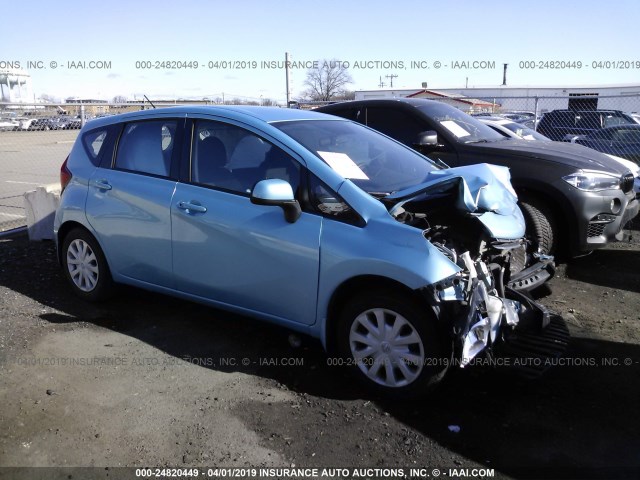 3N1CE2CP0EL408420 - 2014 NISSAN VERSA NOTE S/S PLUS/SV/SL BLUE photo 1